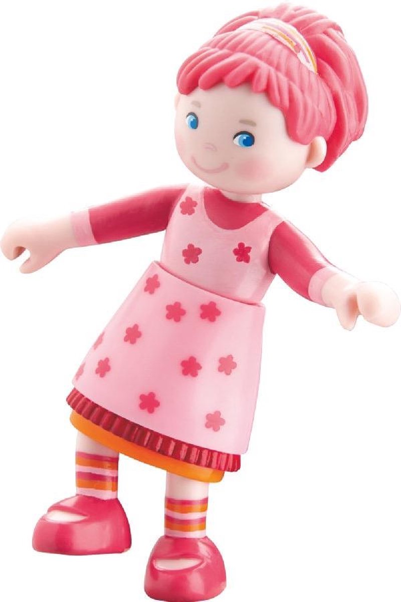 HABA Little Friends poppenhuispop Lilli meisjes 9,5 cm PVC - Roze