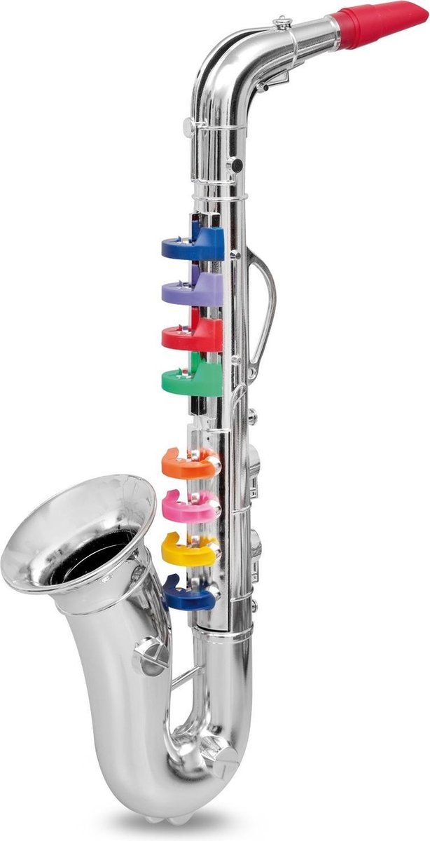 Bontempi Saxofoon 8 toetsen Zilver 42cm