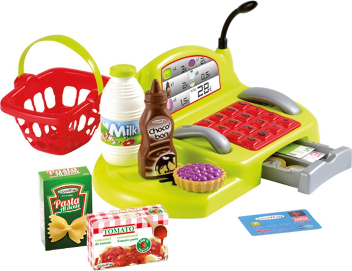 Ecoiffier écoiffier 100% Chef: kassa kunststof 26 delig