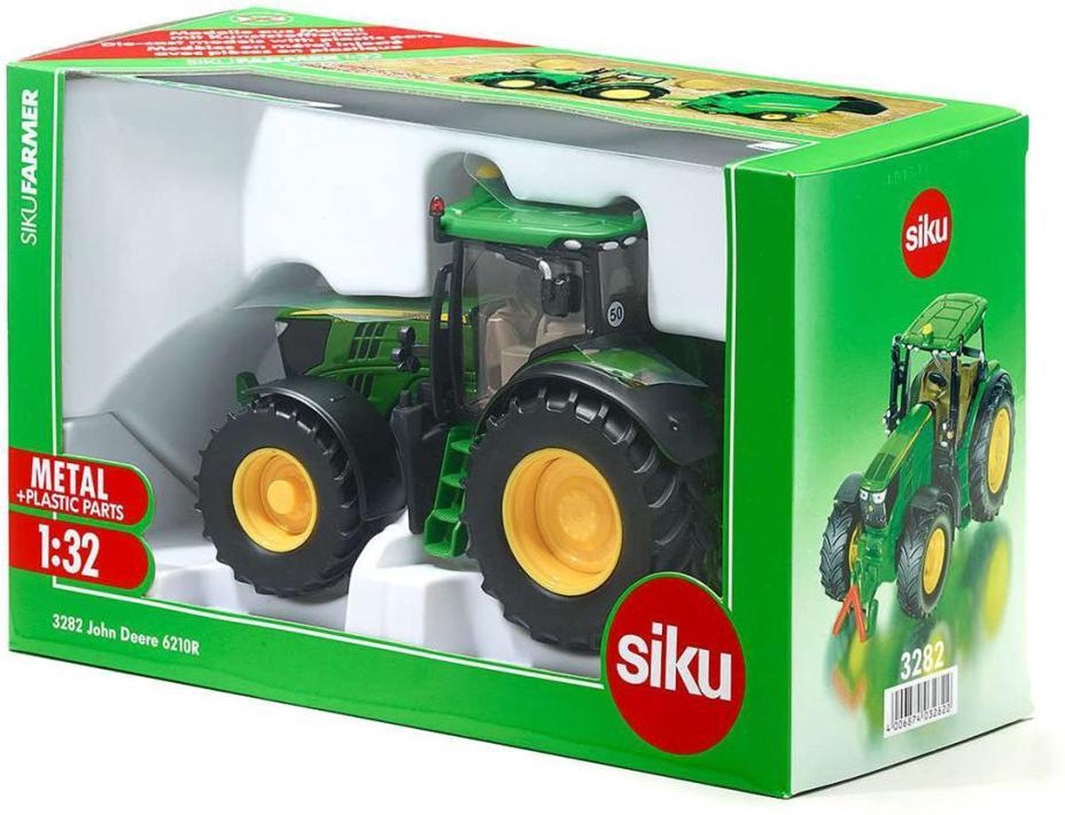 Siku John Deere 6210R tractor 1:32 (3282) - Groen