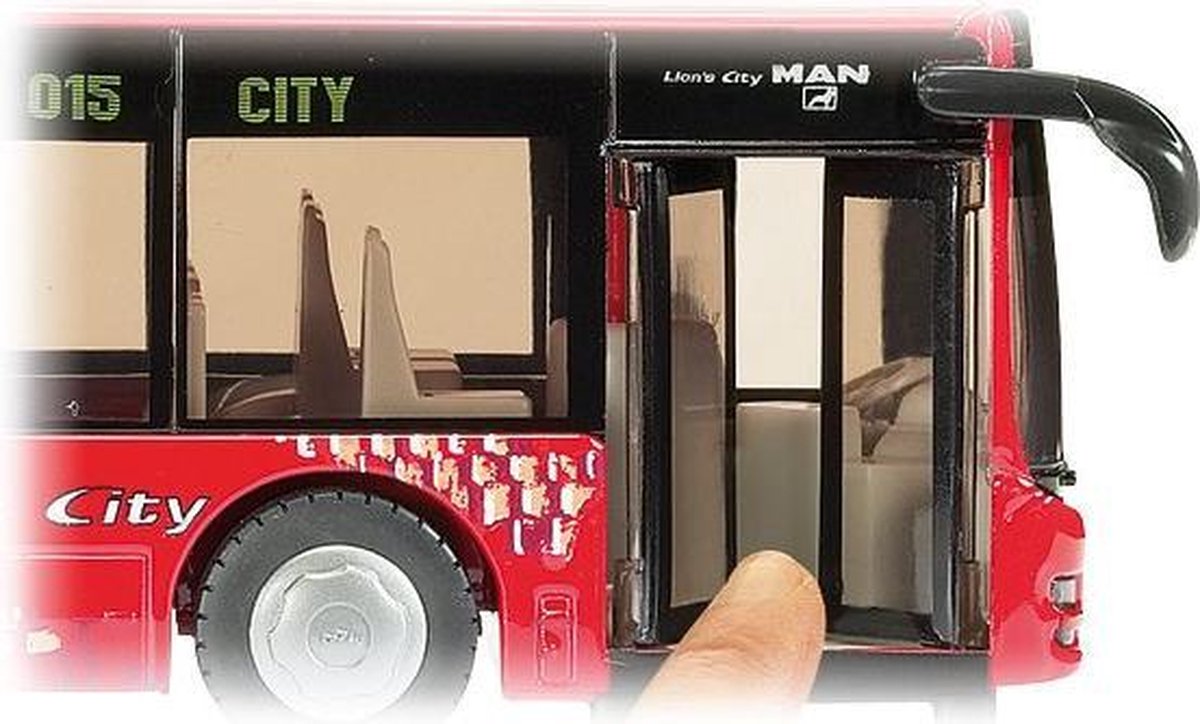 Siku Man Lion's City stadsbus rood/ (3734) - Wit