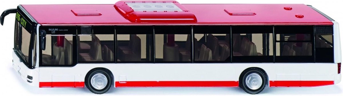 Siku Man Lion's City stadsbus rood/ (3734) - Wit