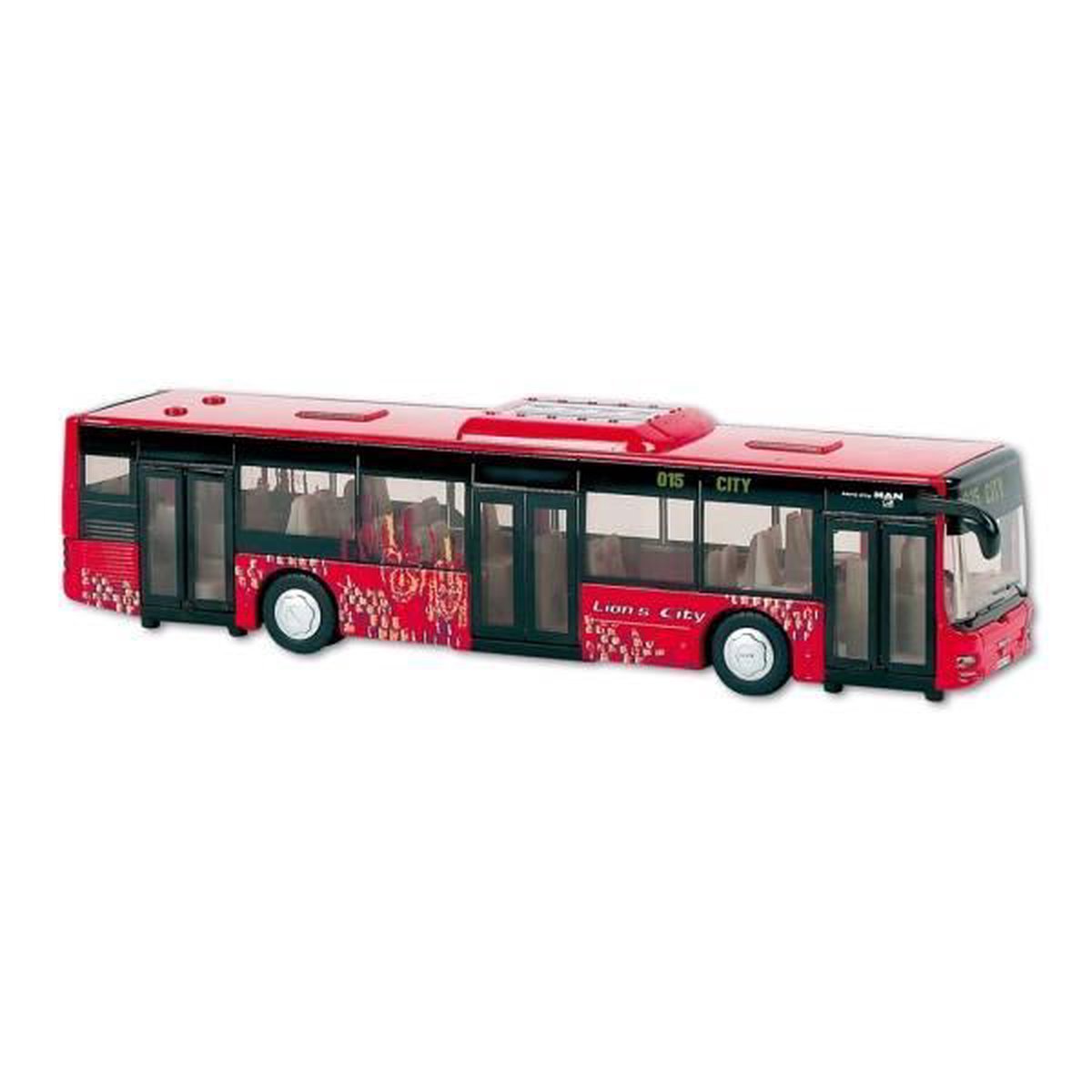 Siku Man Lion's City stadsbus rood/ (3734) - Wit