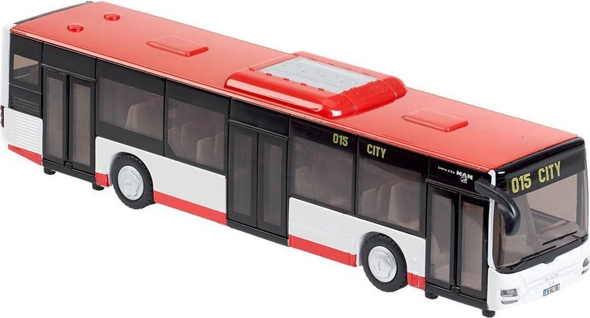 Siku Man Lion's City stadsbus rood/ (3734) - Wit