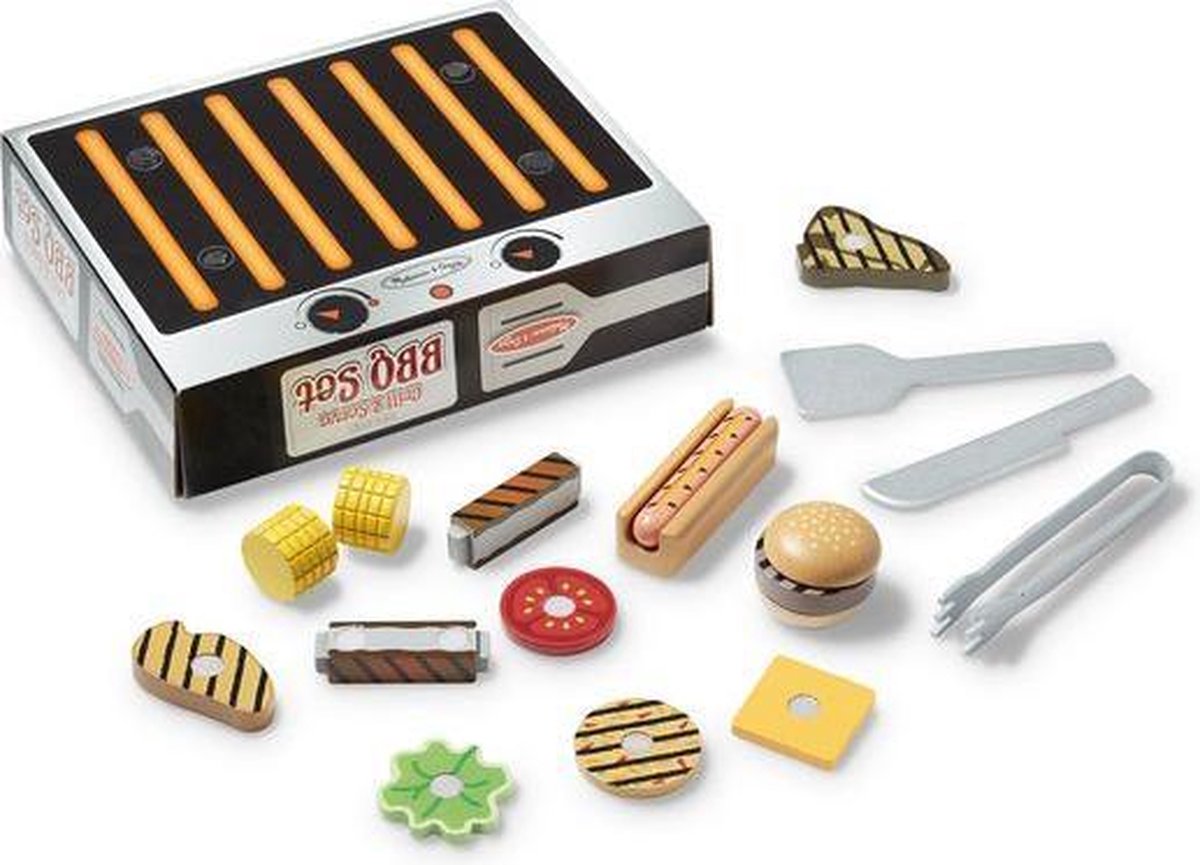 Melissa & Doug barbecue set 20 delig