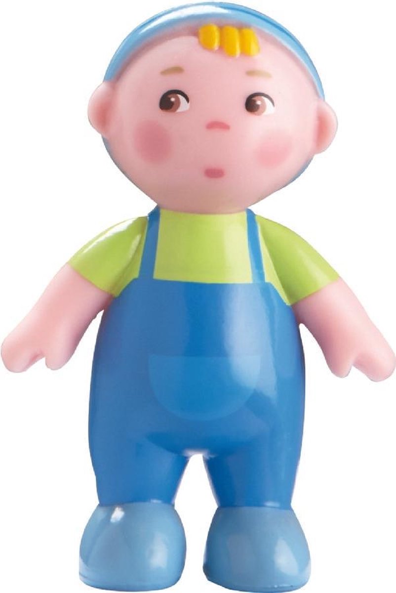 HABA Little Friends poppenhuisbaby's Marie en Max meisjes 6 cm/roze - Blauw