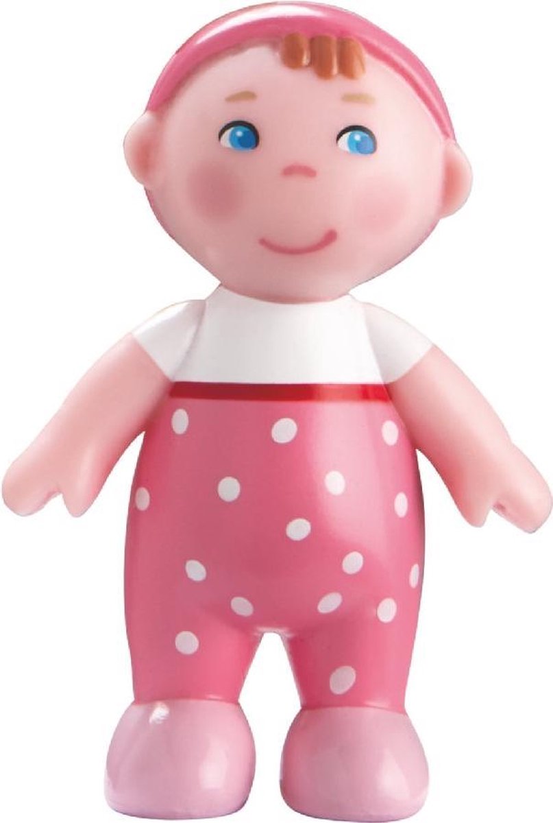 HABA Little Friends poppenhuisbaby's Marie en Max meisjes 6 cm/roze - Blauw