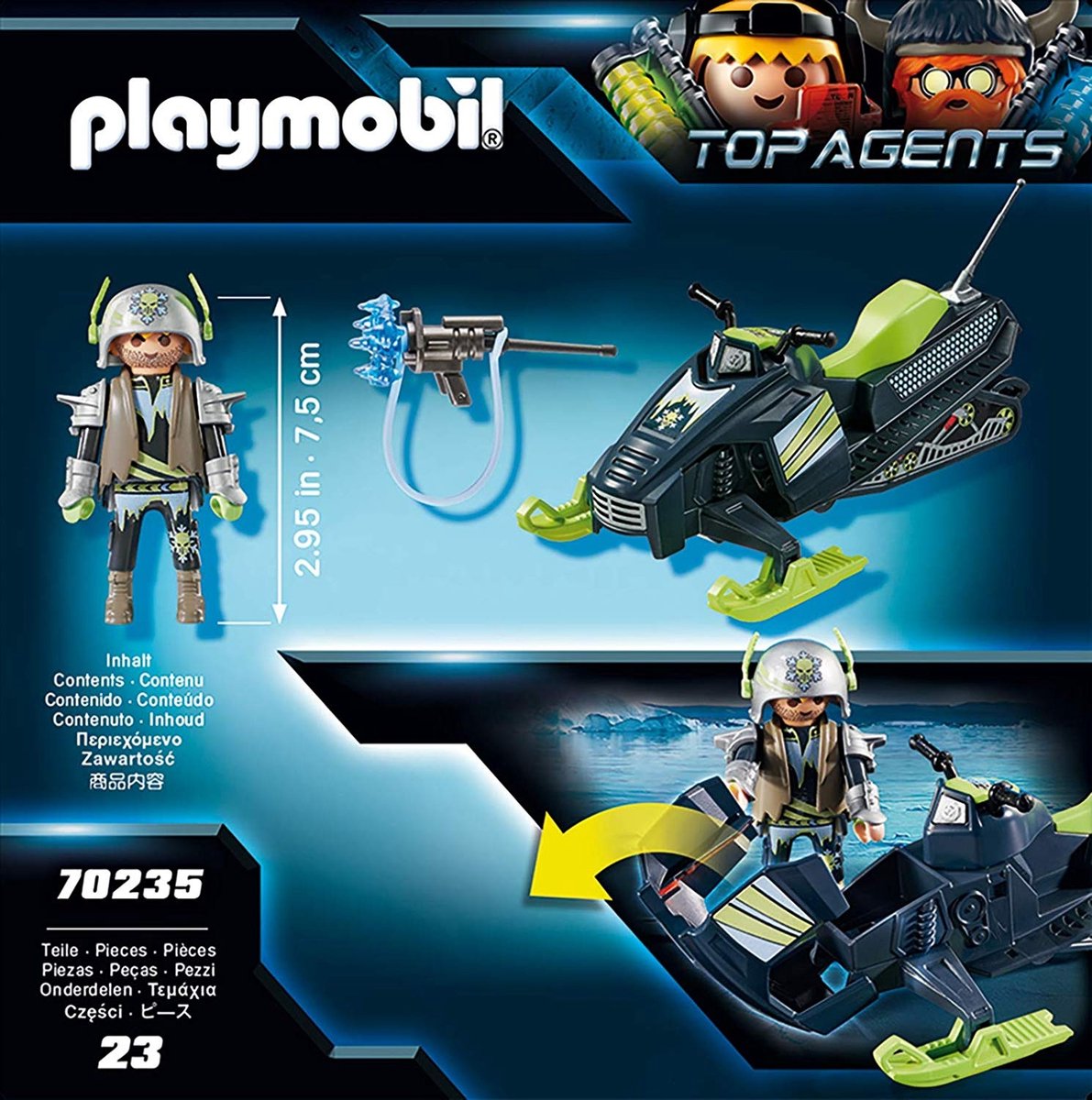 Playmobil Top Agents Arctic Rebels sneeuwscooter (70235)