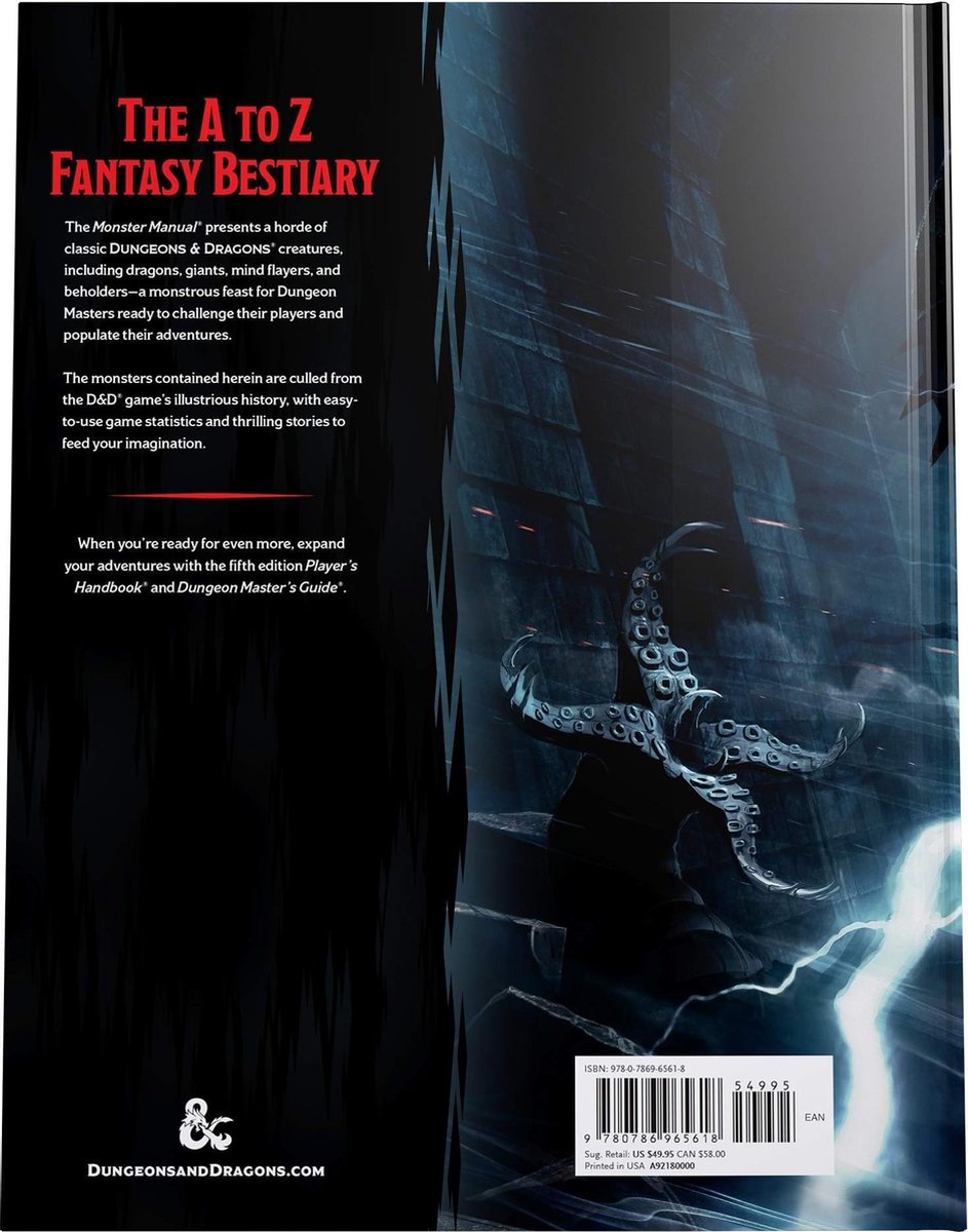 Dungeons & Dragons Wizards of the Coast Monster Manual D&D 5.0 (en) - Groen