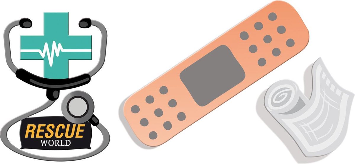 Ses Clowny Rescue world verkleedset chirurg 3 delig - Groen