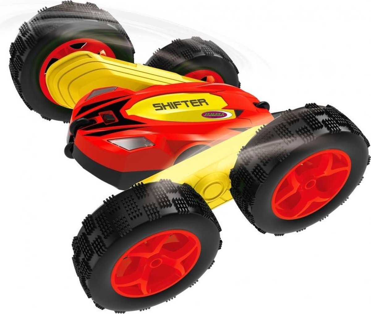 Jamara RC Shifter Stuntcar jongens 2,4 GHz 16cm/geel - Rood