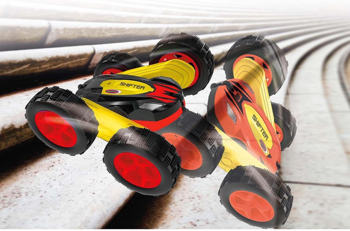 Jamara RC Shifter Stuntcar jongens 2,4 GHz 16cm/geel - Rood