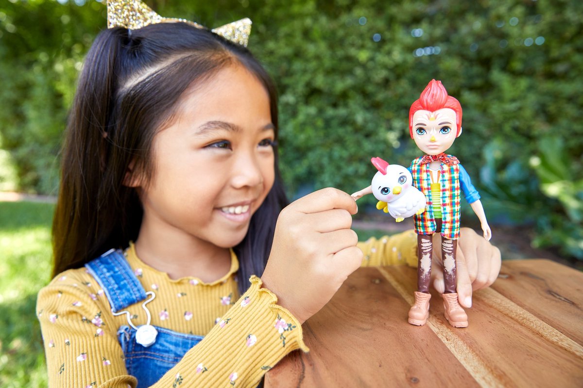 Mattel Enchantimals tienerpop Redward Rooster & Cluck 15 cm