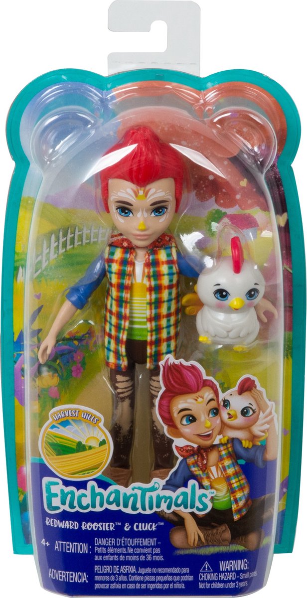 Mattel Enchantimals tienerpop Redward Rooster & Cluck 15 cm