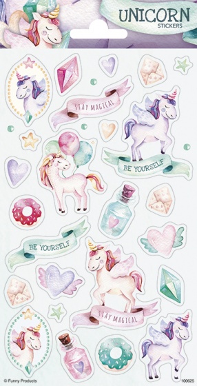 Top1Toys Haza Original stickerset Unicorn roze/groen