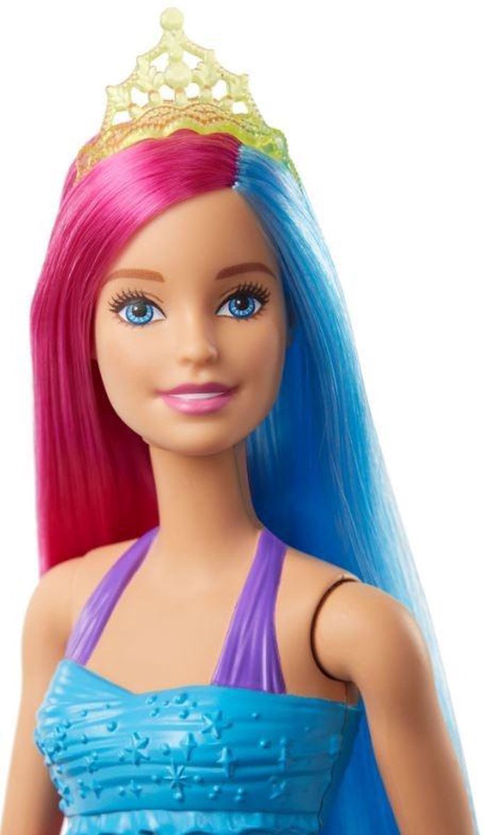 Mattel Barbie tienerpop Dreamtopia: Zeemeermin 30 cm roze/blauw