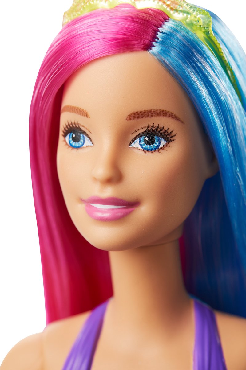 Mattel Barbie tienerpop Dreamtopia: Zeemeermin 30 cm roze/blauw