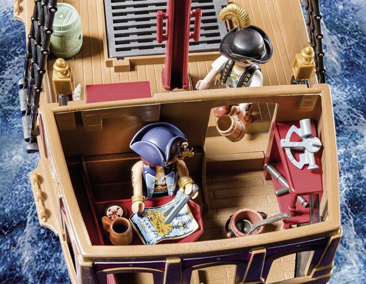 Playmobil Pirates Piratenschip (70411) - Rood