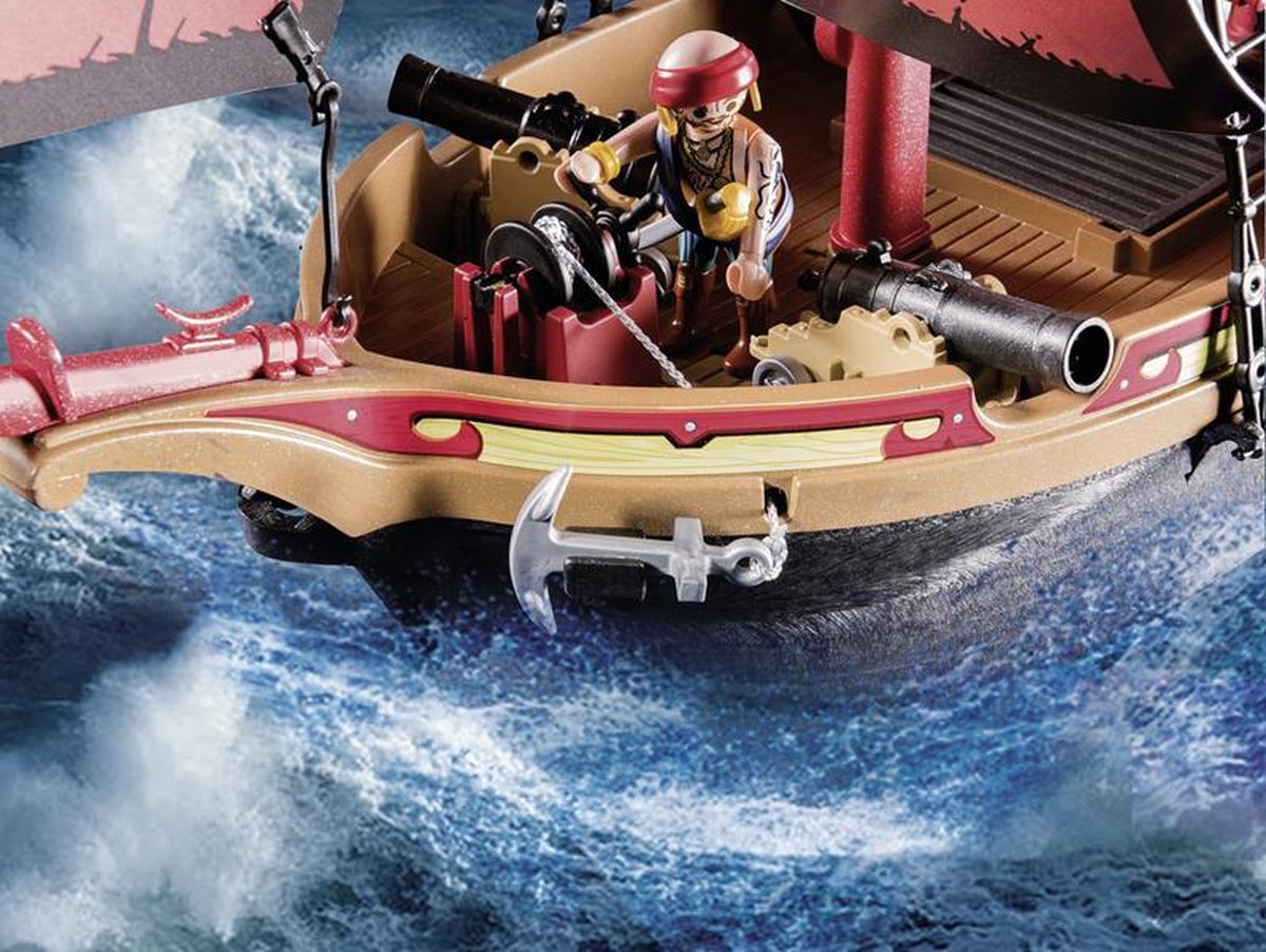 Playmobil Pirates Piratenschip (70411) - Rood