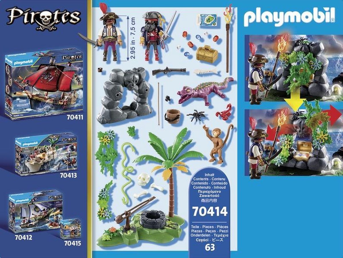 Playmobil Pirates: Piraten op schattenjacht (70414)