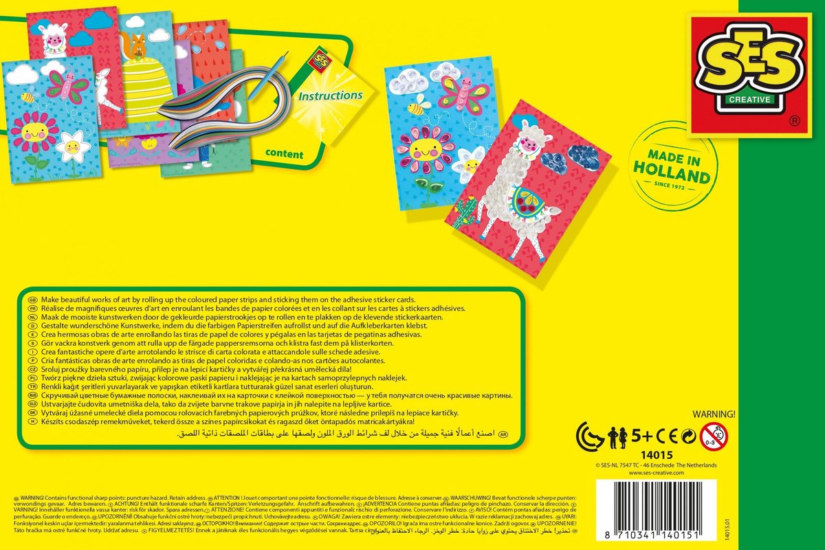 Ses filigraan stickerkaarten