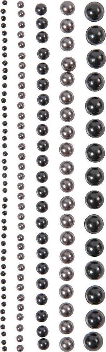 Vivi Gade zelfklevende halve plakparels 2/8 mm grijs,zwart 140 stuks