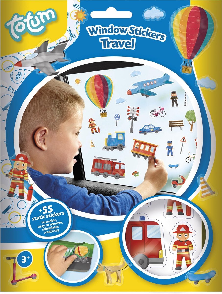 Totum raamstickers verkeer junior 55 stickers