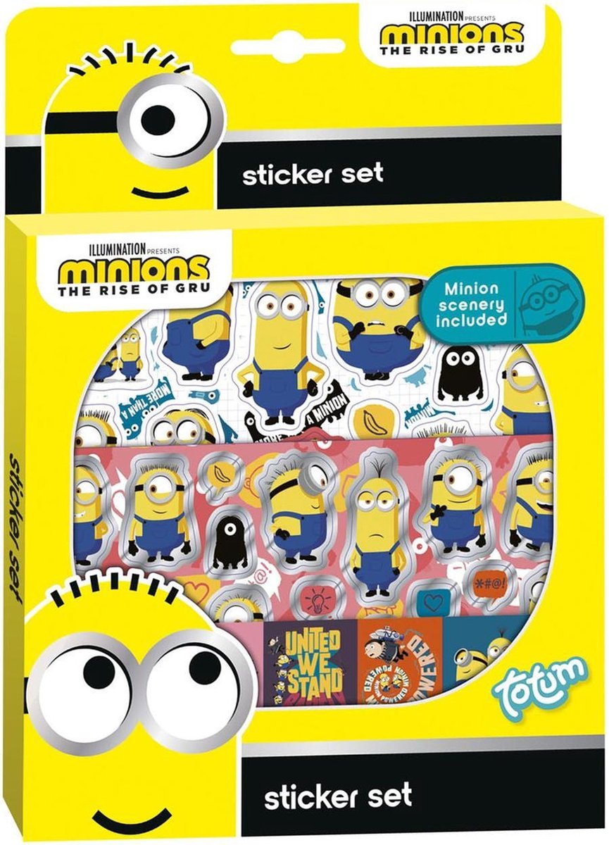 Totum stickerset minions junior 2 vellen