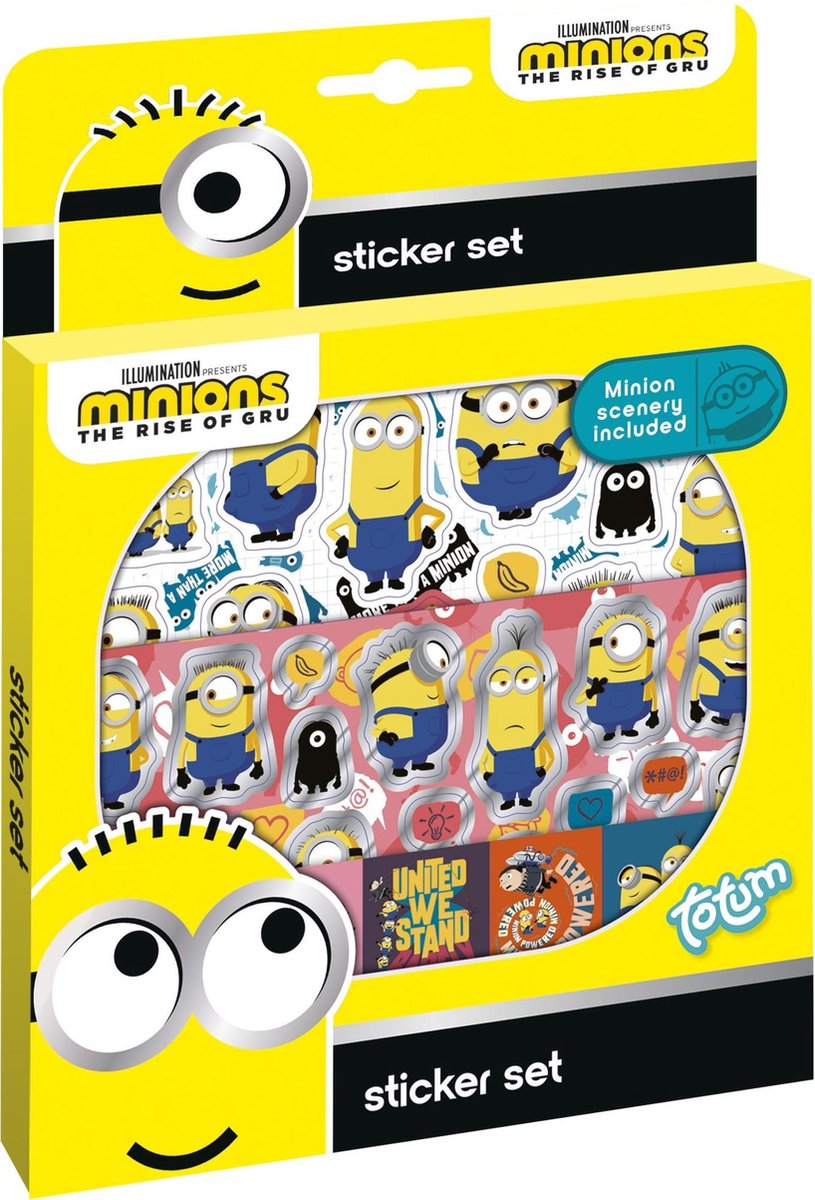 Totum stickerset minions junior 2 vellen