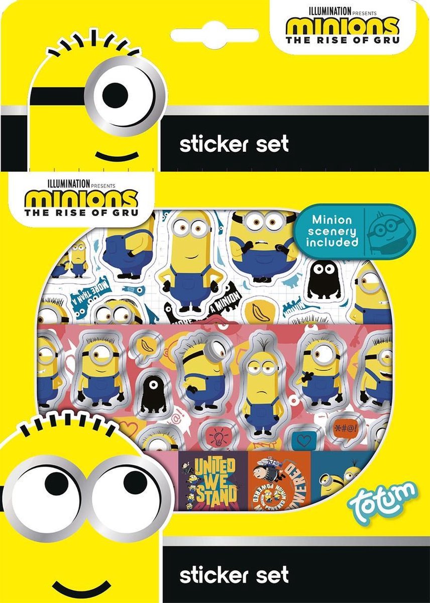Totum stickerset minions junior 2 vellen