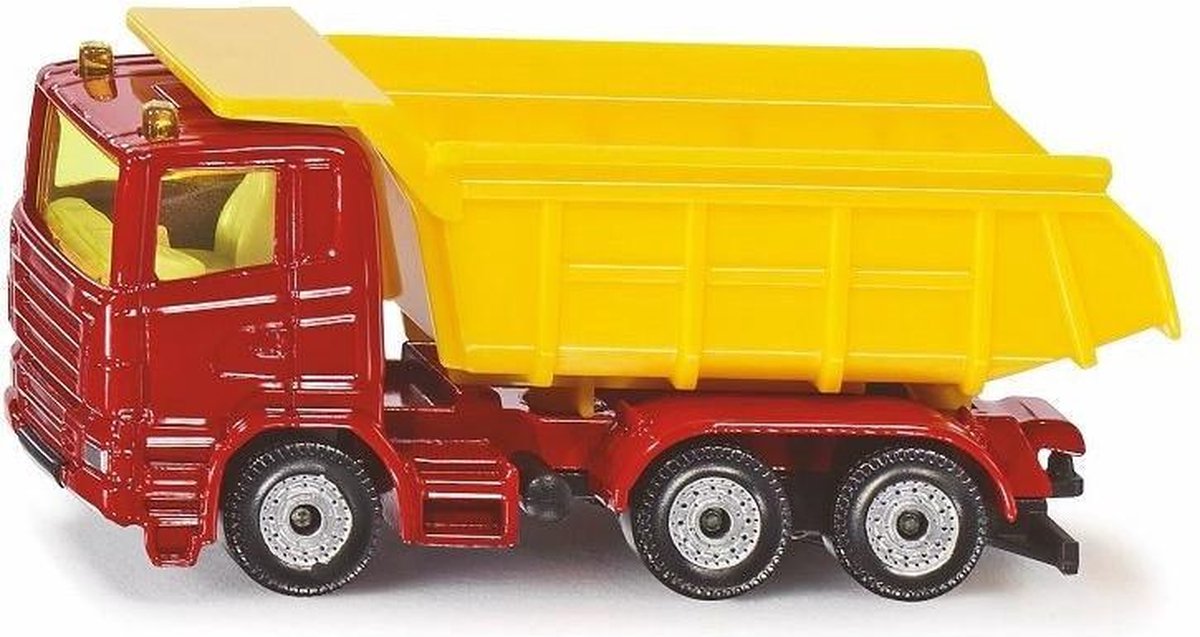 Siku vrachtwagen met kantelbak rood/geel (1075)
