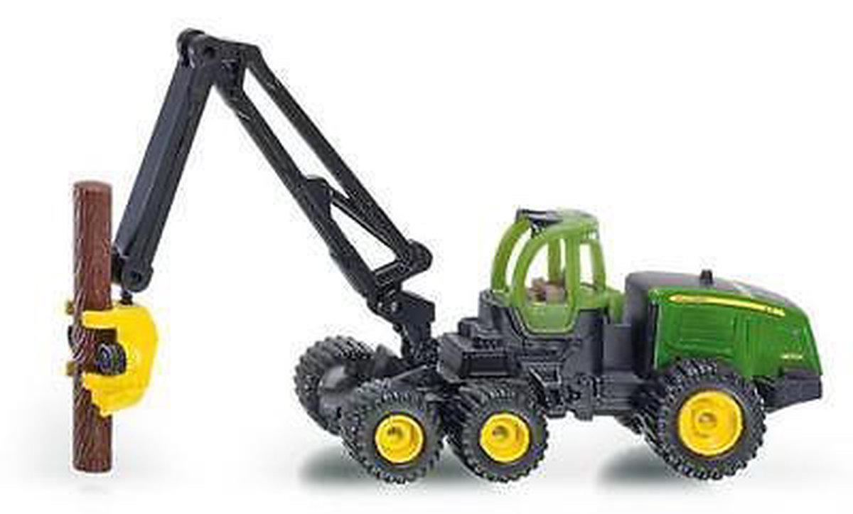 Siku John Deere 1470 boomrooimachine met boomstammen (1652) - Groen