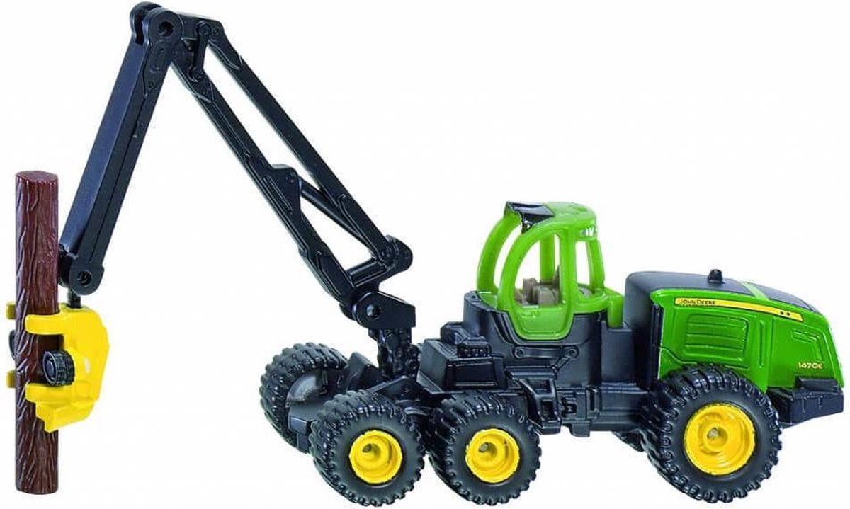 Siku John Deere 1470 boomrooimachine met boomstammen (1652) - Groen
