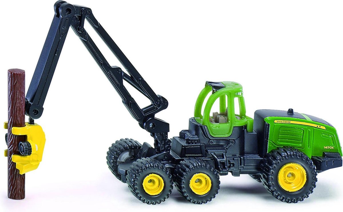 Siku John Deere 1470 boomrooimachine met boomstammen (1652) - Groen