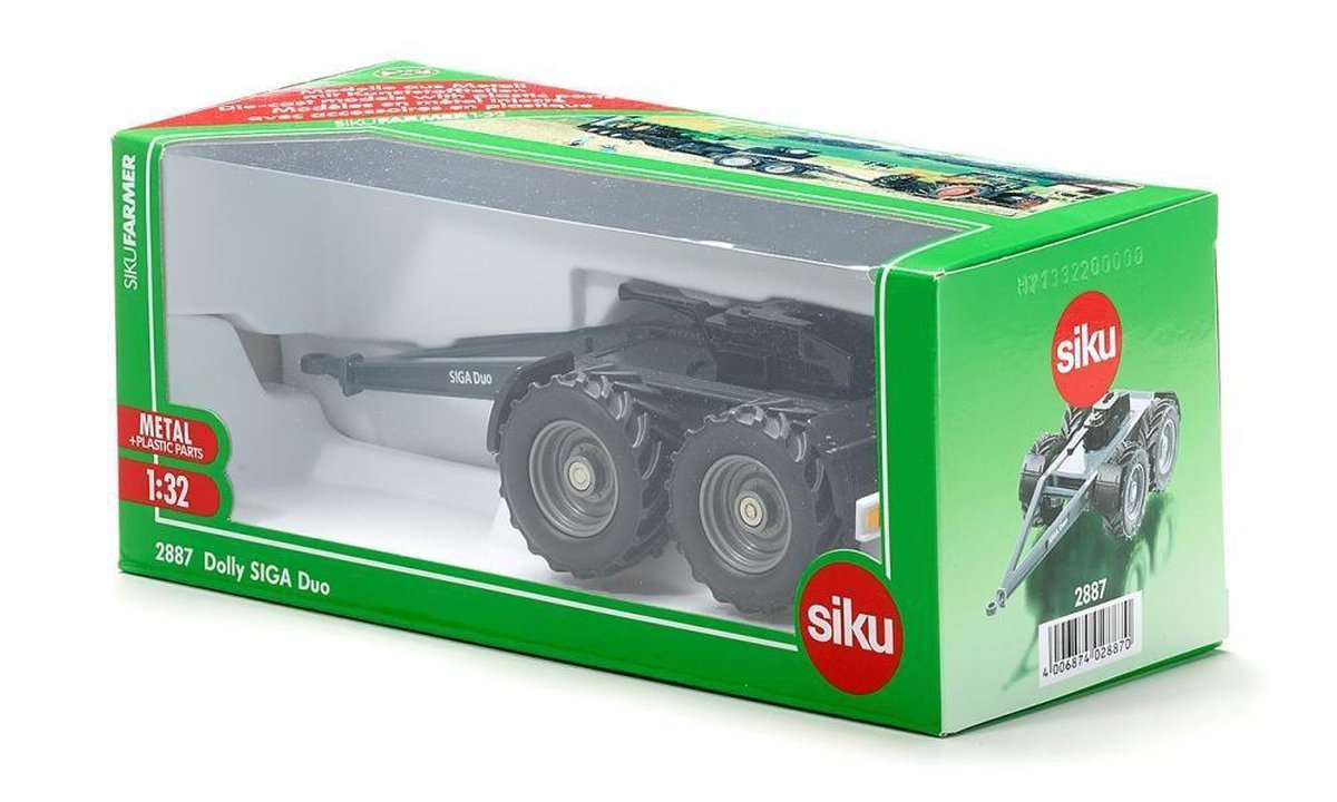 Siku Siga Duo dolly voor oplegger (2887) - Zwart