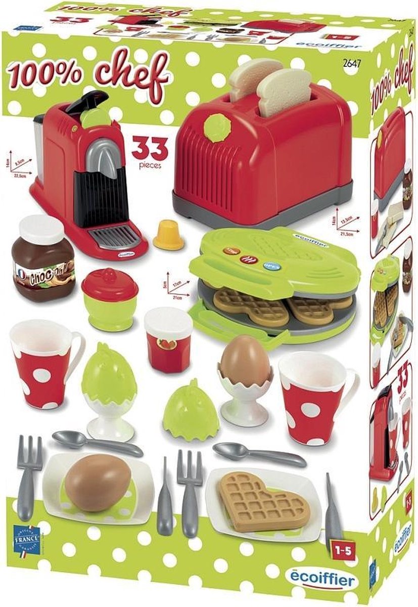 Top1Toys écoiffier keukenapparatuur 33 delig