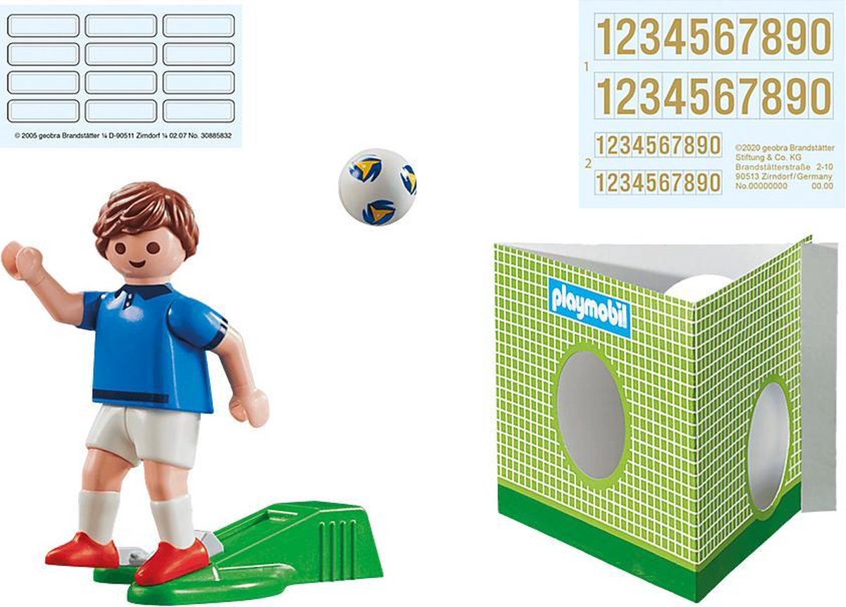 Playmobil voetbalspeler Frankrijk A junior 8 delig