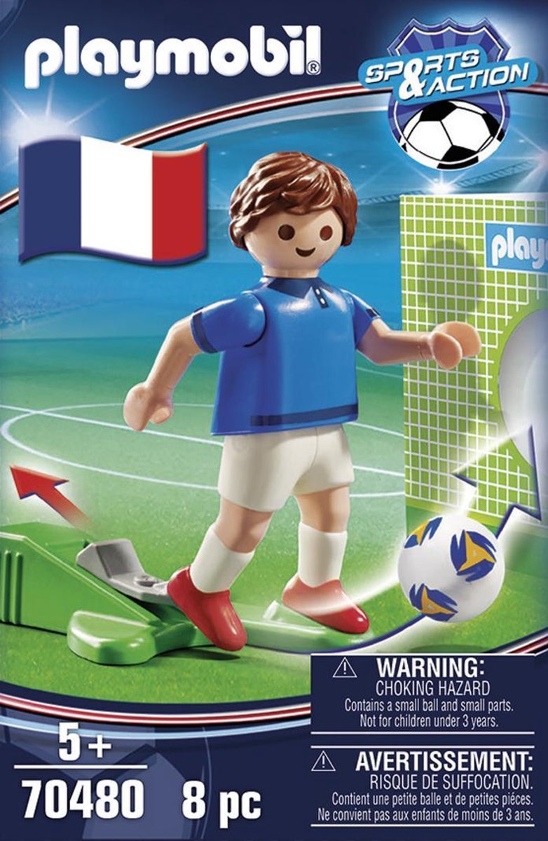 Playmobil voetbalspeler Frankrijk A junior 8 delig