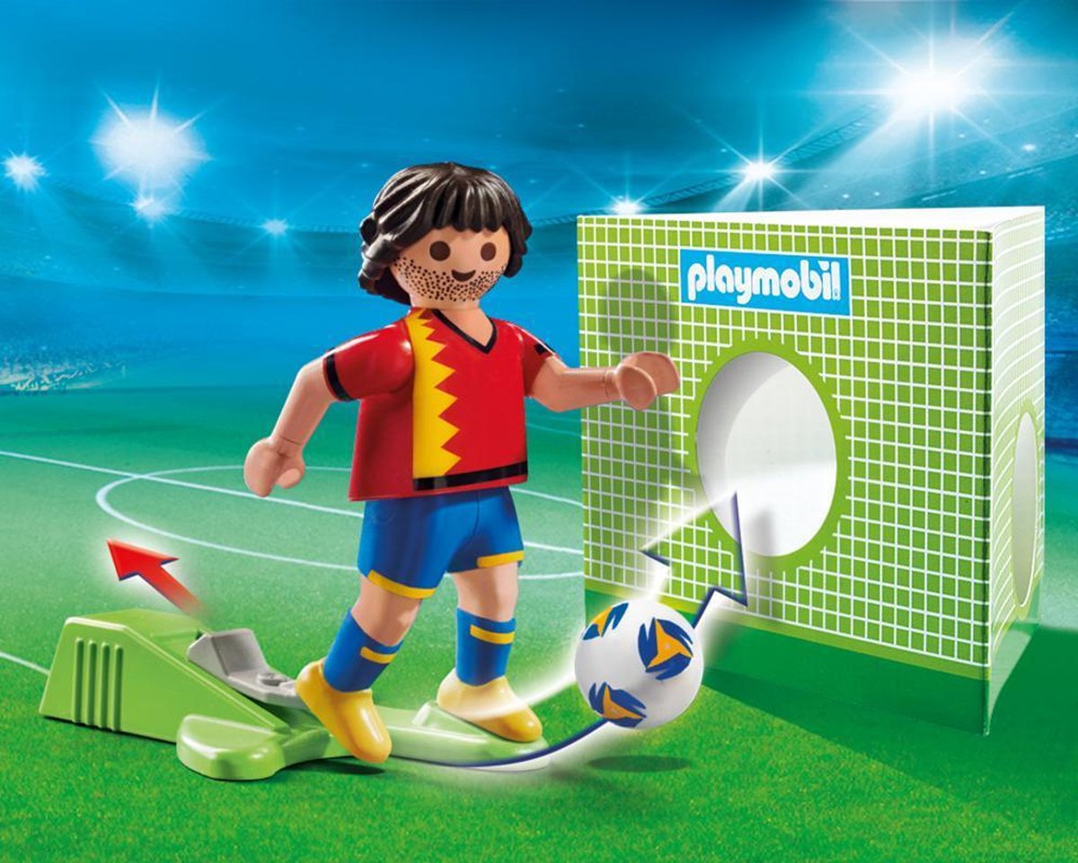 Playmobil voetbalspeler Spanje junior 8 delig
