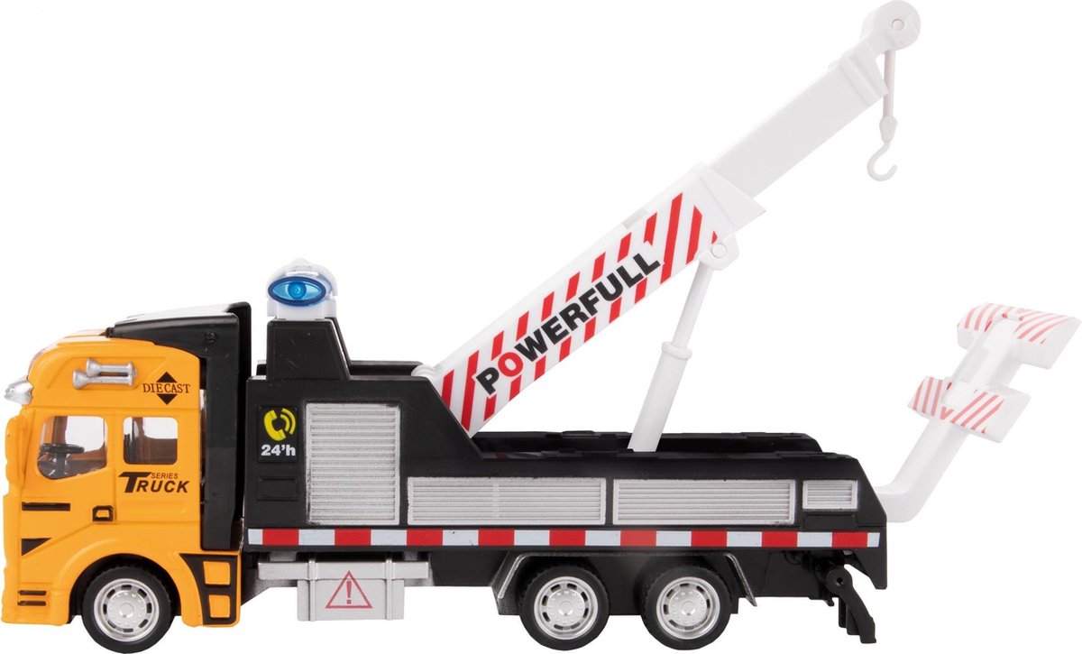 Toi-Toys Toi Toys sleepwagen met auto Metal jongens - Geel