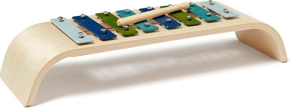 Kid&apos;s Concept xylofoon Aiden junior 36 x 11 x 6,5 cm hout blauw 2 delig