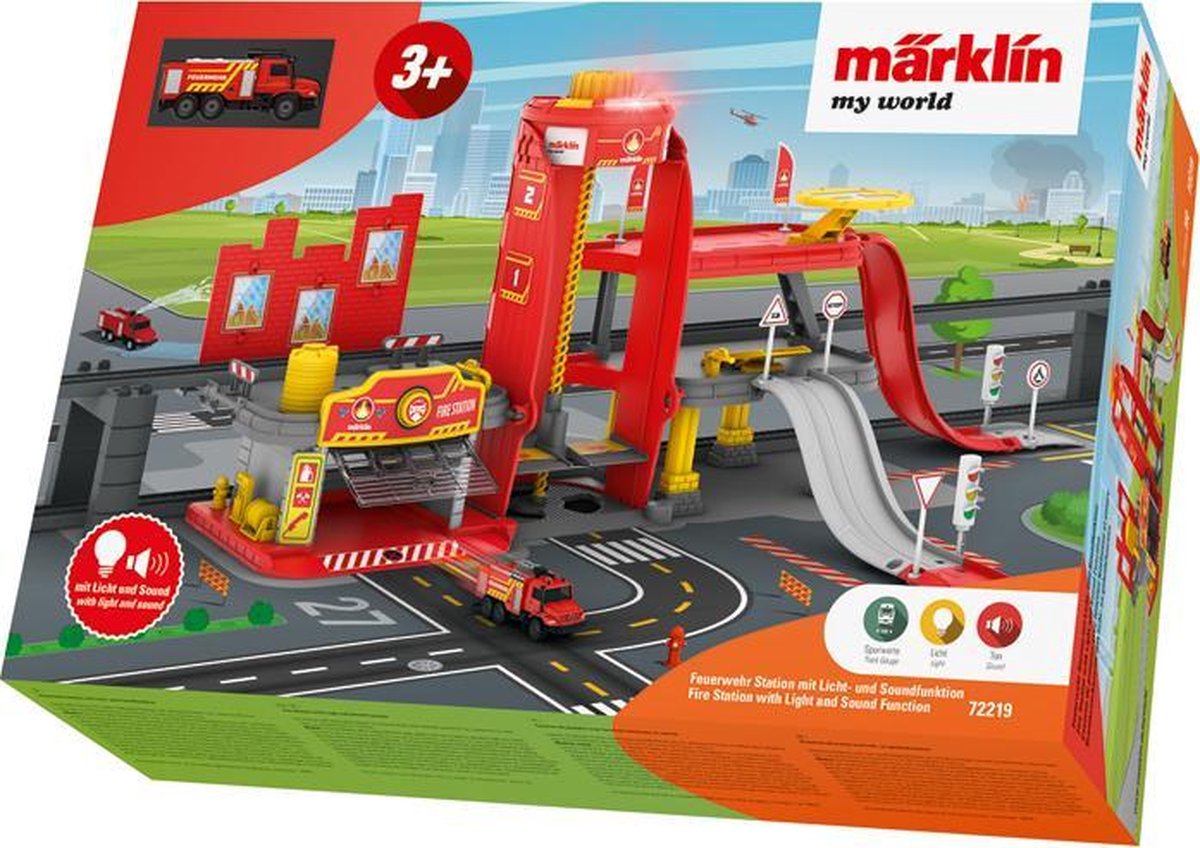 Märklin Marklin brandweerkazerne My World H0 77 x 45 cm rood/grijs