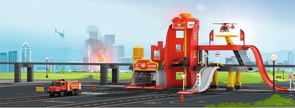 Märklin Marklin brandweerkazerne My World H0 77 x 45 cm rood/grijs