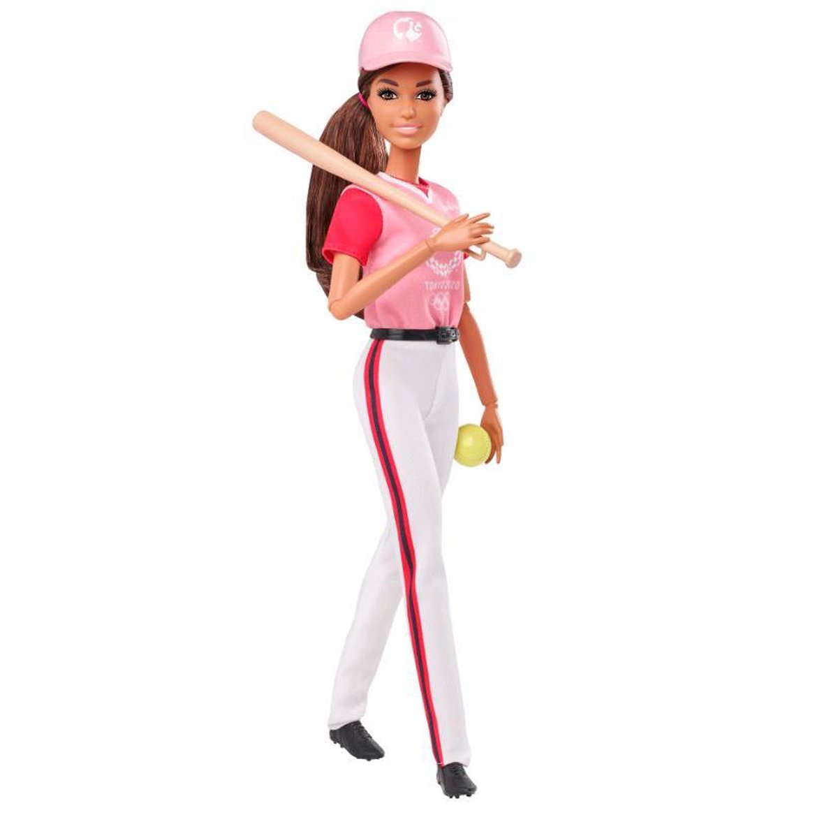 Barbie tienerpop Softball Tokyo 2020 meisjes 29 cm vinyl/EVA - Roze