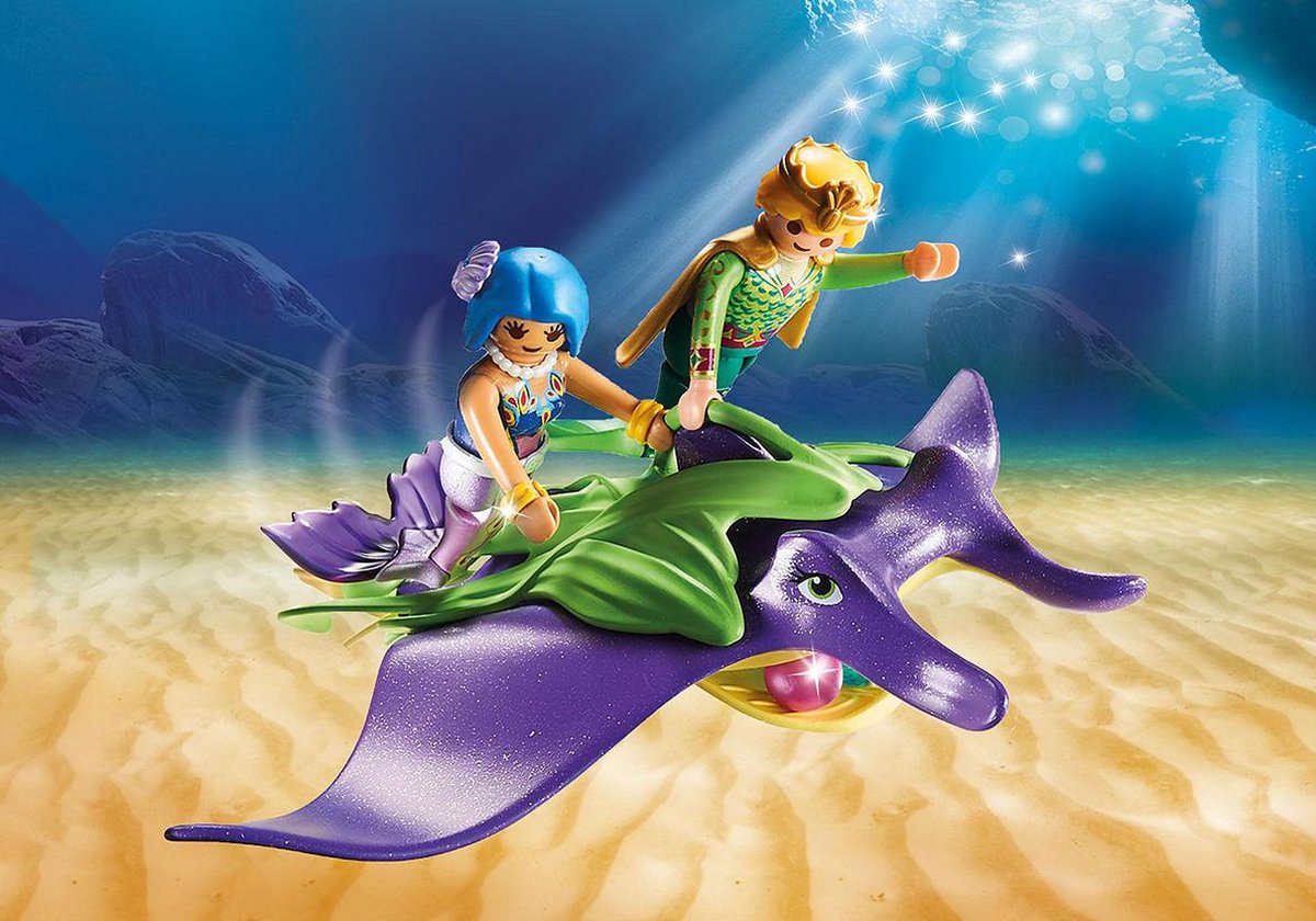Playmobil Magic Parelvissers met roggen (70099)