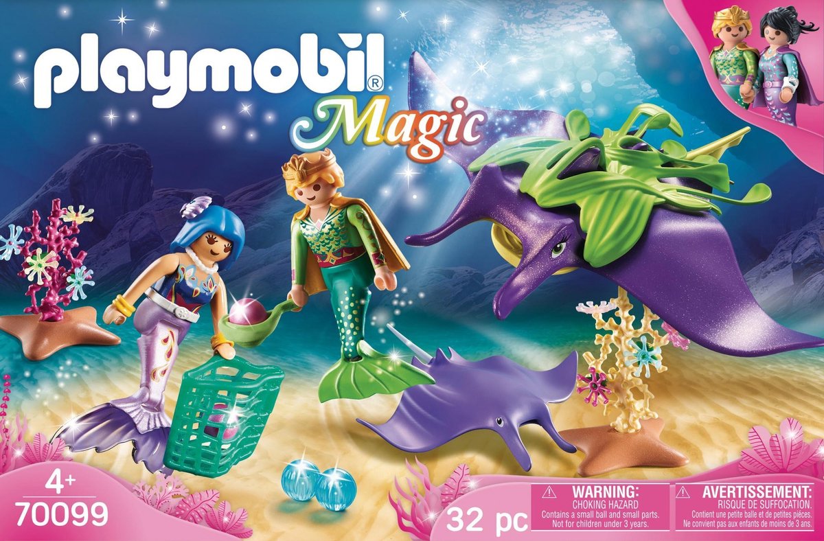 Playmobil Magic Parelvissers met roggen (70099)