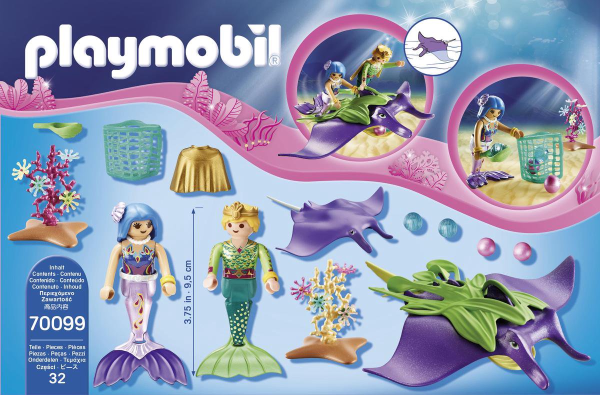 Playmobil Magic Parelvissers met roggen (70099)