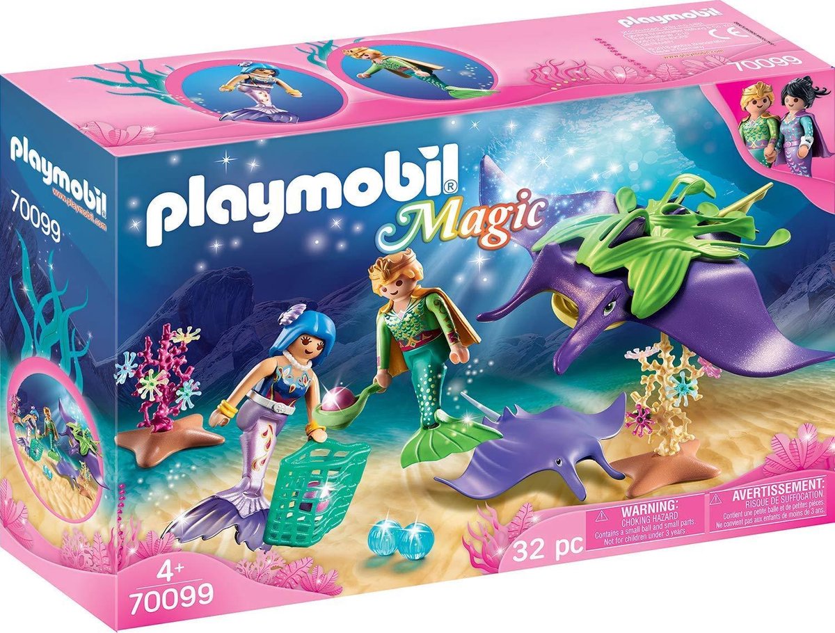 Playmobil Magic Parelvissers met roggen (70099)