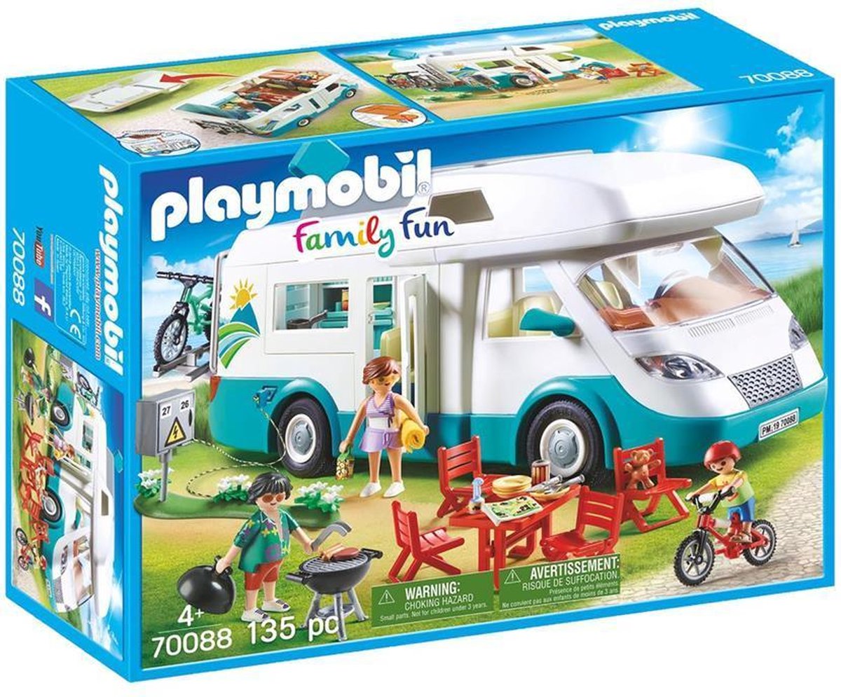 Playmobil Family Fun Mobilhome met familie (70088)