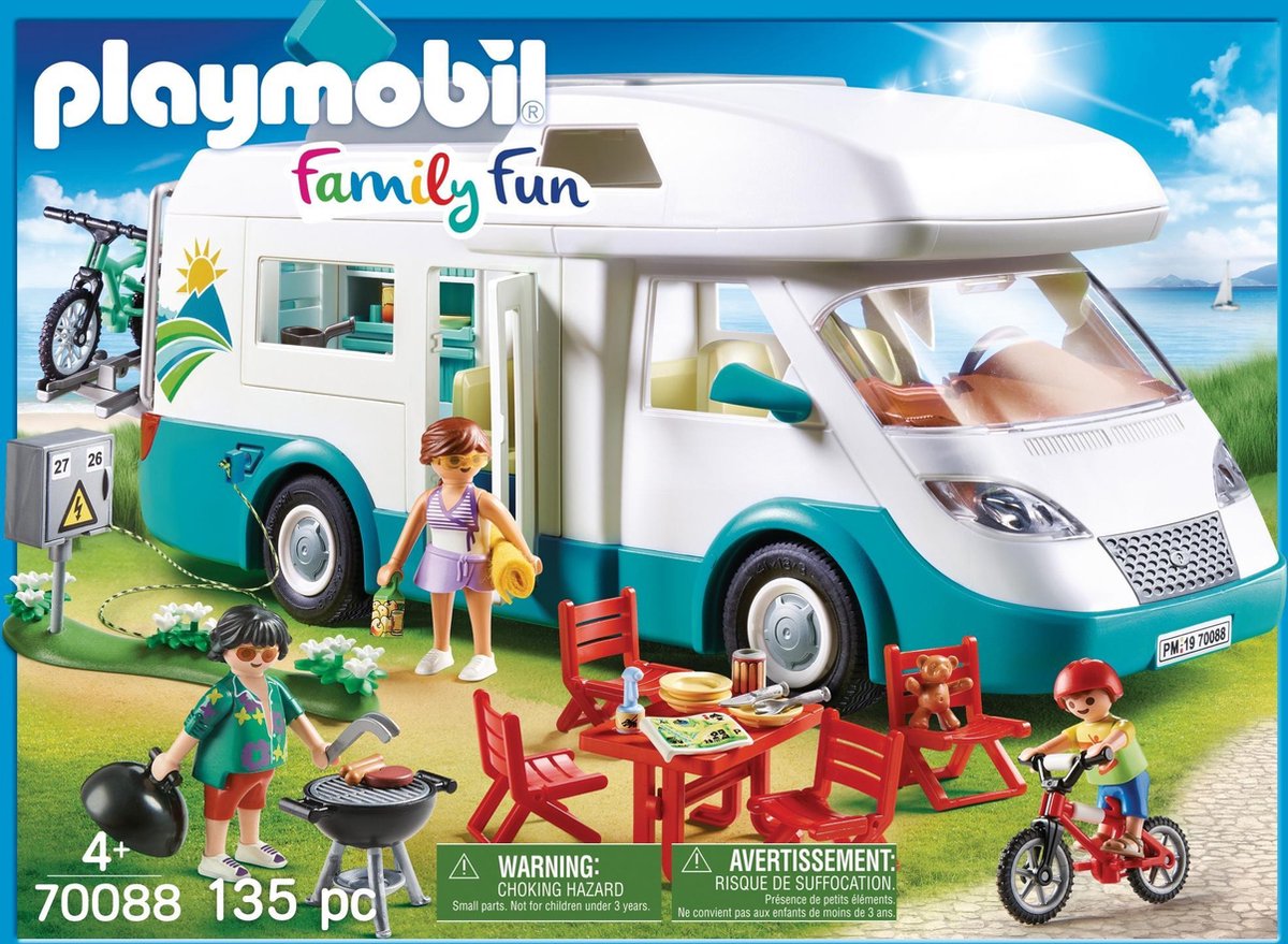 Playmobil Family Fun Mobilhome met familie (70088)
